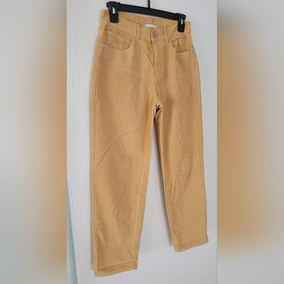 BDG Women's PEGGED COWBOY Tan Corduroy Pants Size 26 - Picture 4 of 7